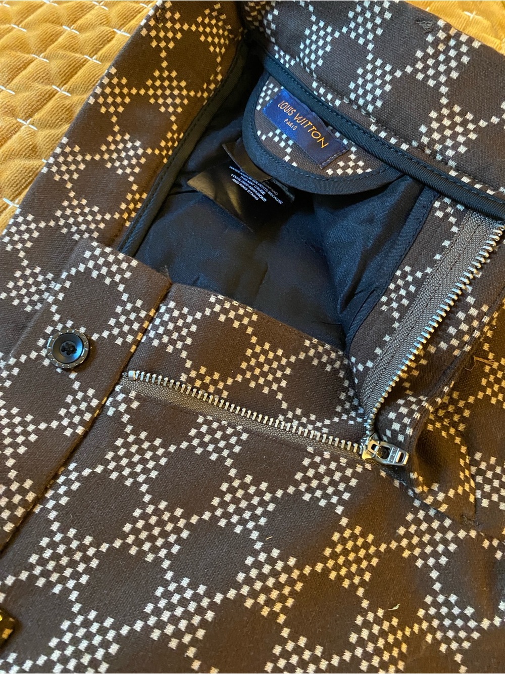 NWOT, Louis Vuitton Woman’s Brown Check Pattern Pants
